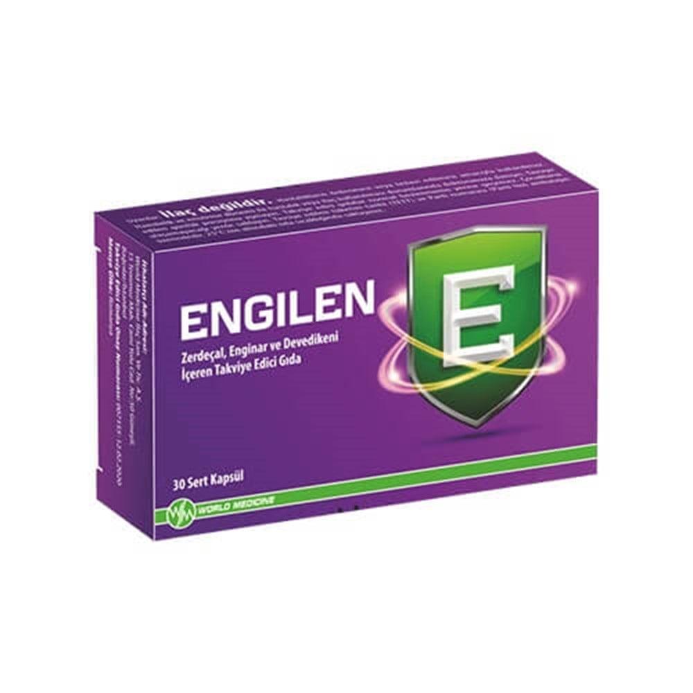 Engilen Milk Thistle Dietary Supplement - 30 Capsules for Liver Support &amp; Digestive Health