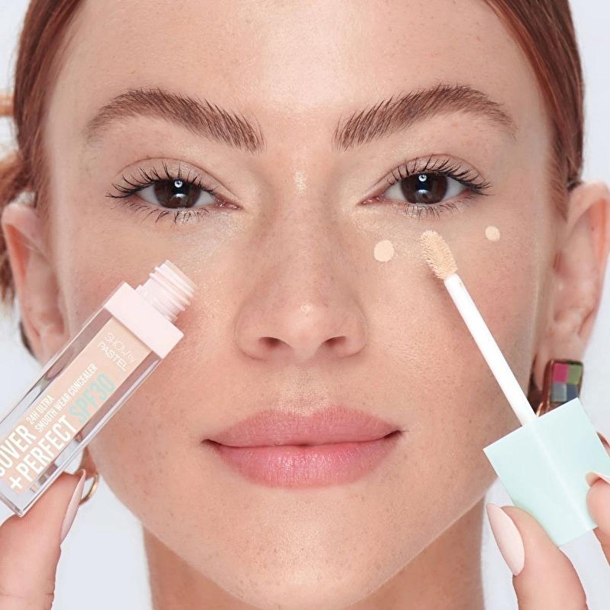 Show by Pastel Cover+Perfect Concealer SPF30 - High Coverage, Moisturizing, Long Lasting - Blemish &amp; Dark Circle Concealer - 301 Fair