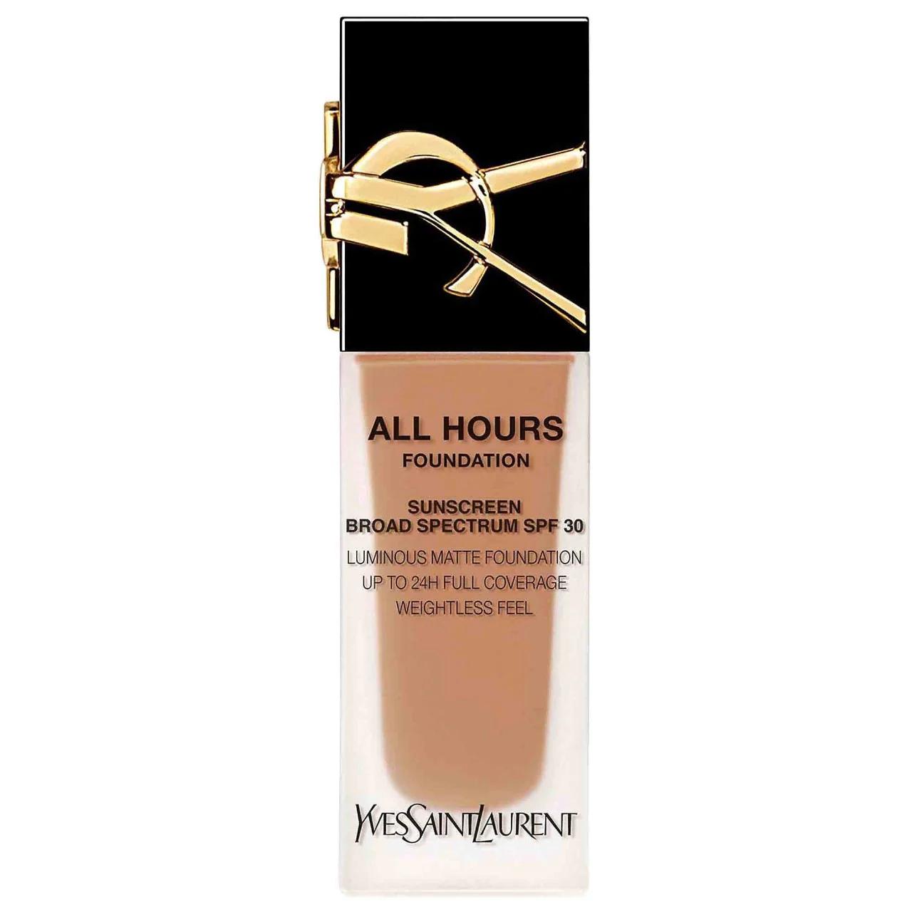 All Hours - Long-Lasting Liquid Foundation with Hyaluronic Acid &amp; SPF 30 - 24H Matte Finish, Waterproof &amp; Transfer Proof