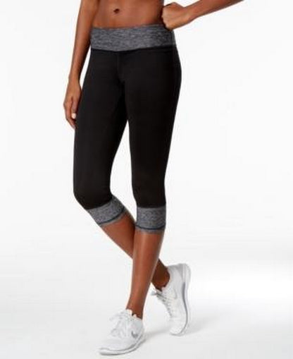 Ideology Womens Workout Colorblock Athletic Leggings