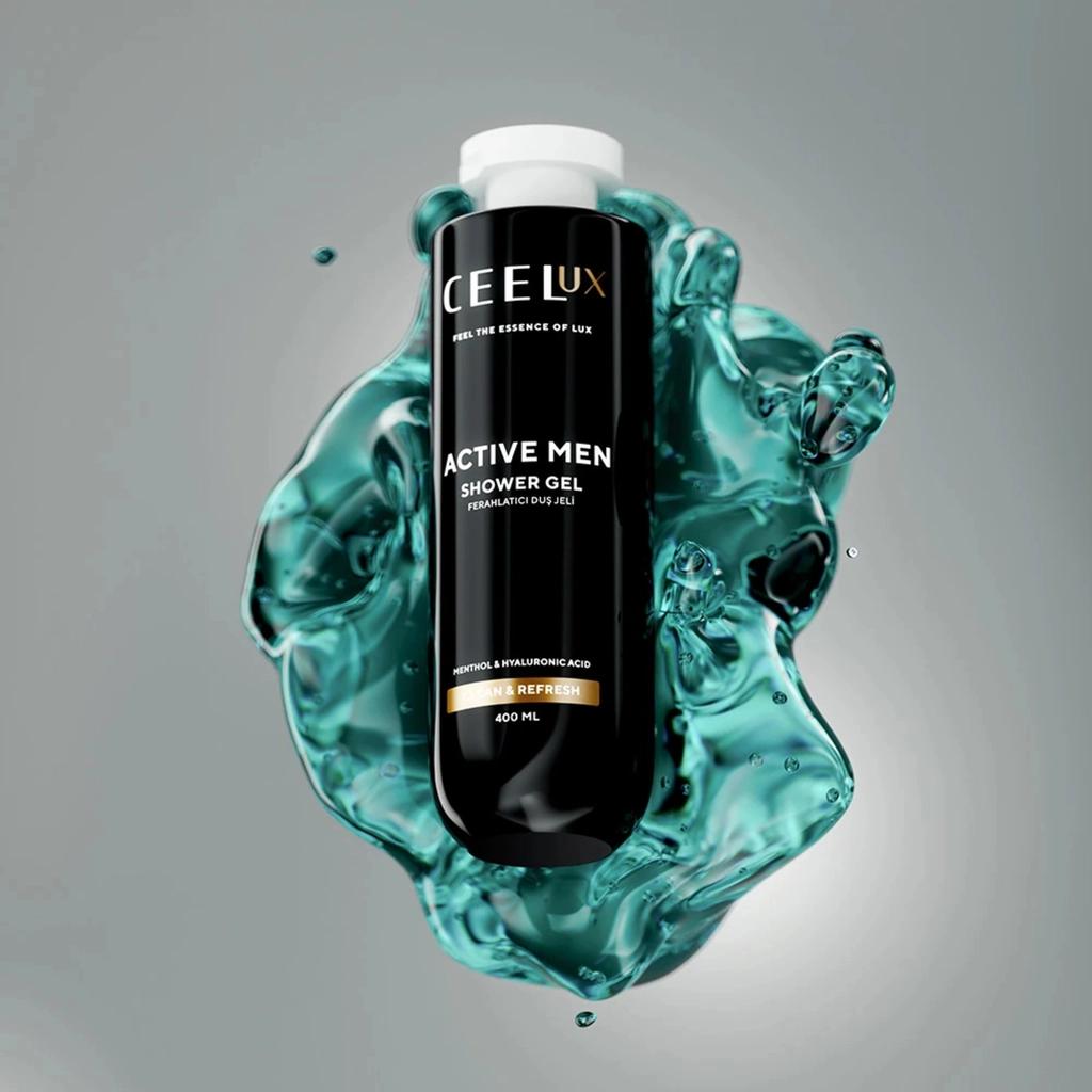 The Ceel Ceelux Men Menthol &amp; Hyaluronic Shower Gel 400 ml