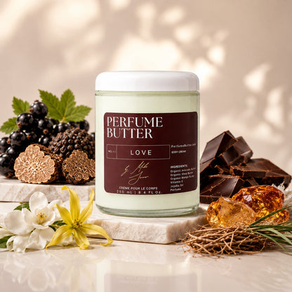 LOVE – The Luxury Body Butter Perfume | Seductive Sweet Floral &amp; Warm Chocolate Scent | Elegant Fragrance for Women &amp; Men