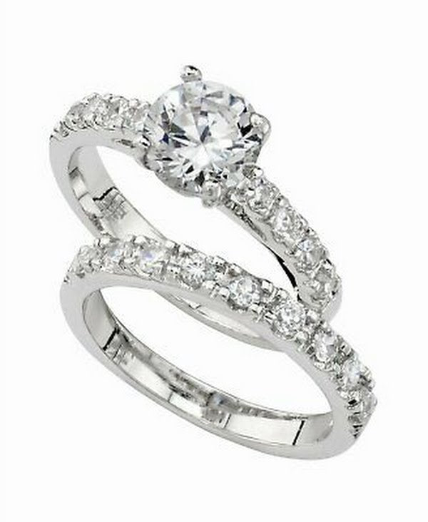 Charter Club Ring Set, Cubic Zirconia Engagement , Size 5
