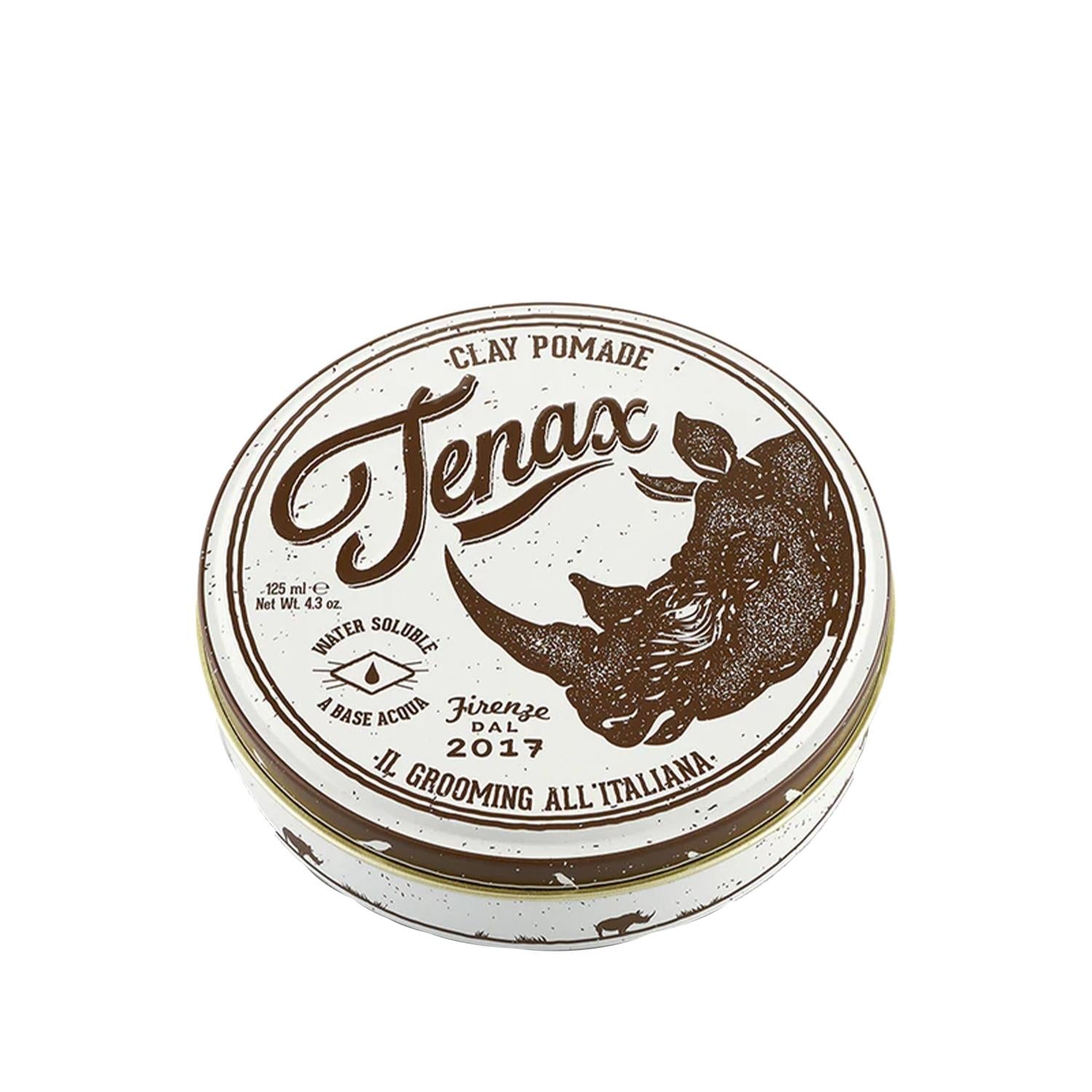 Tenax Hair Clay Pomade 125ml - Strong Hold, Matte Finish &amp; Texturizing Hair Wax for Men &amp; Women