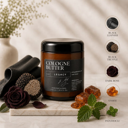 FULL Size Cologne Butter – Scented Moisturizing Skin Butter for men (8 Signature Scents)