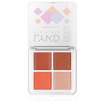 LYKD Orange Blossom Eyeshadow Palette - 4 Color Matte Shimmer, Highly Pigmented, Long Lasting, Blendable - Create Stunning Eye Makeup Looks