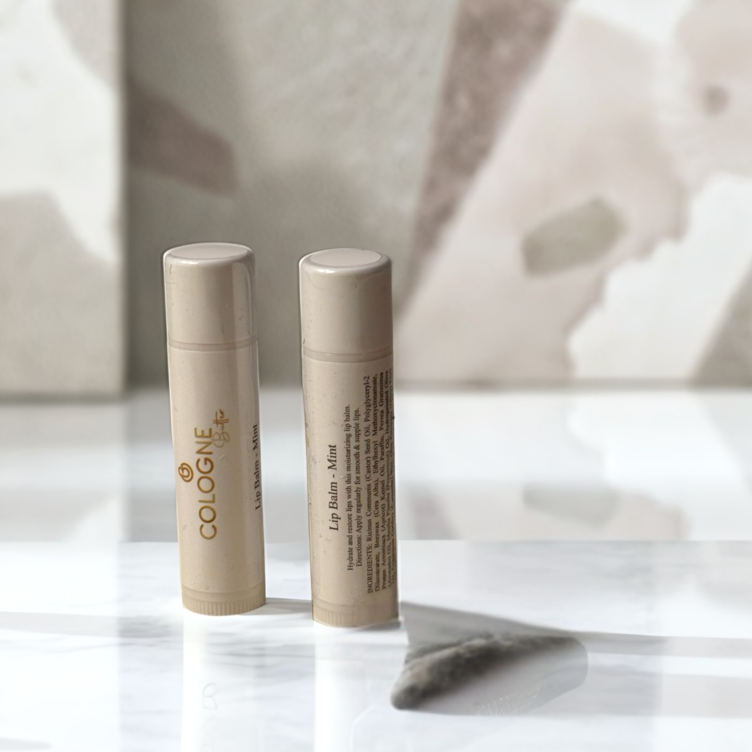 Hydrating Lip Balm – Vanilla &amp; Mint | Moisturizing Lip Care with Castor, Avocado &amp; Olive Oils | Repair Dry Chapped Lips | Smooth &amp; Nourishing Lip Balm