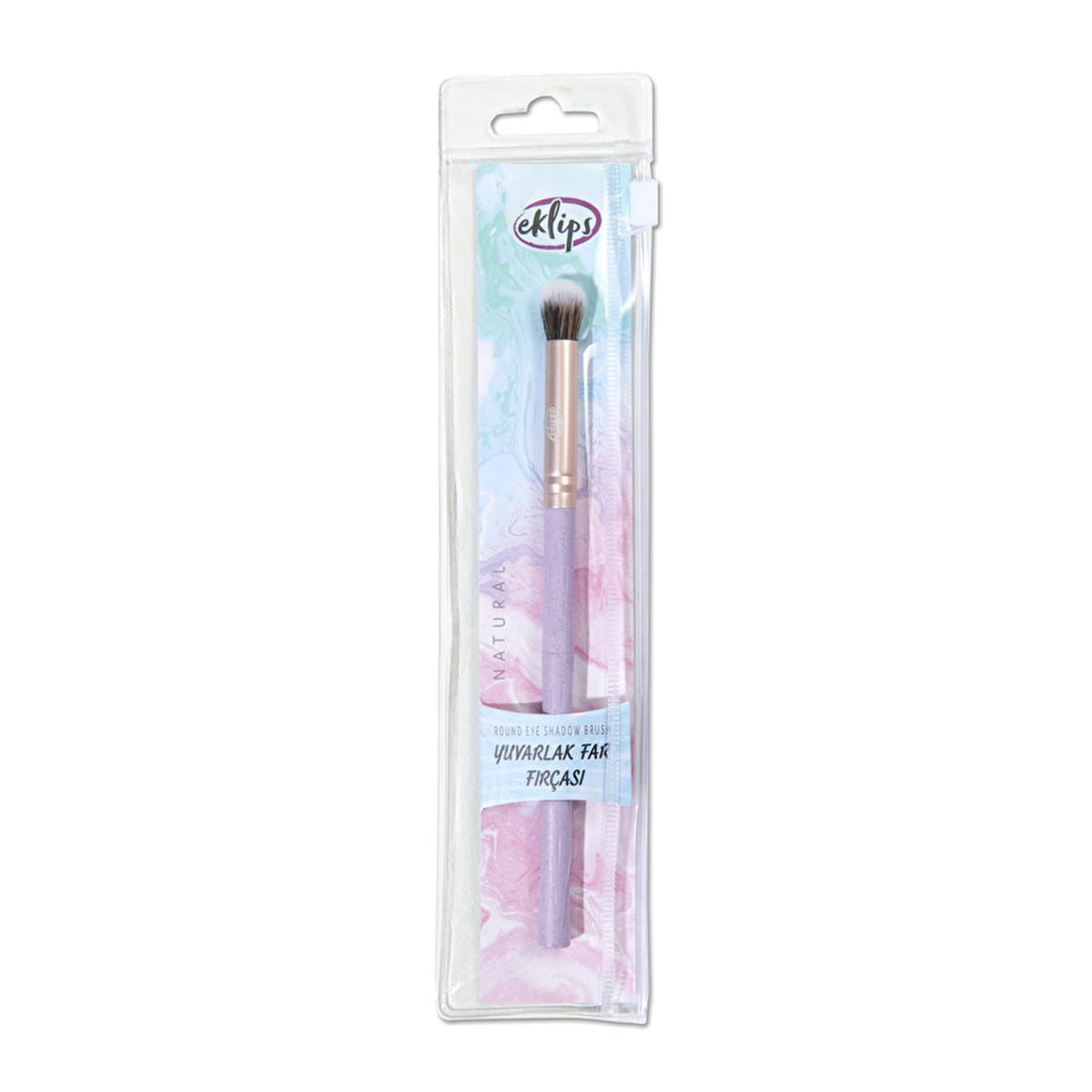 Eklips Natural Round Eyeshadow Brush - High-Quality Makeup Brush for Smooth Eyeshadow Application