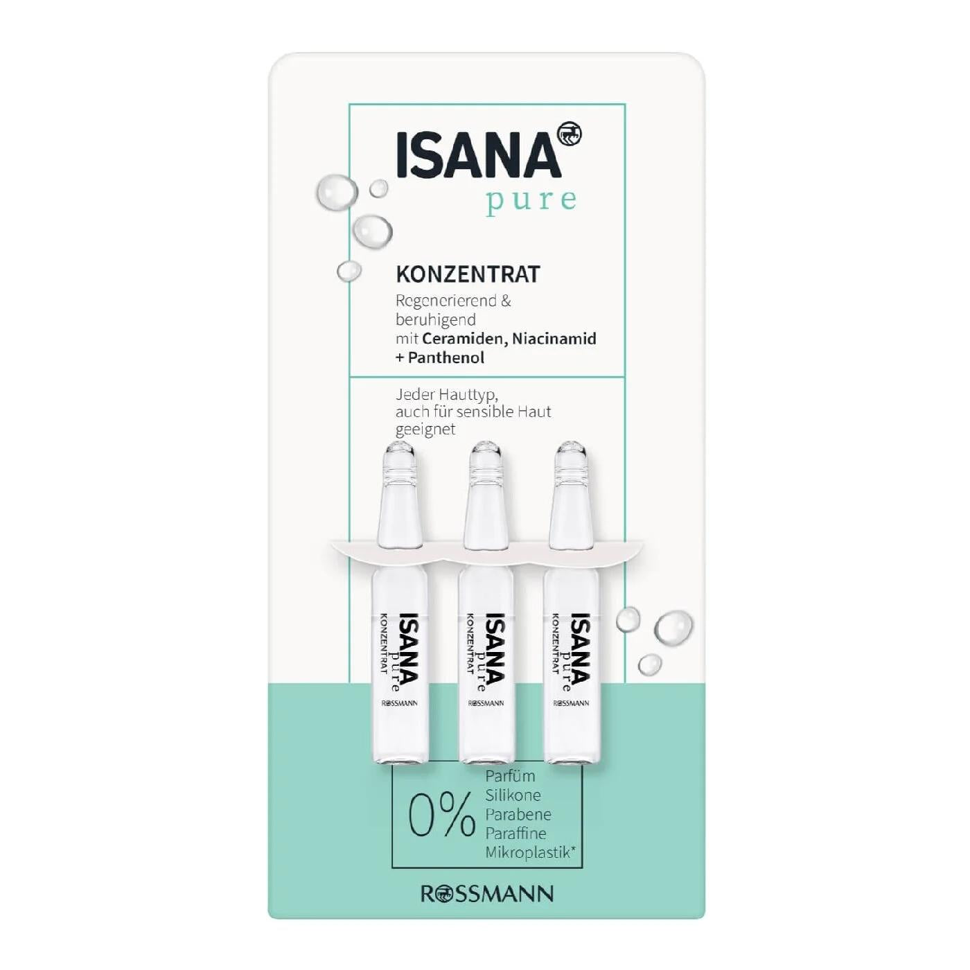 Isana Pure Care Ampoule for Sensitive Skin 3x2ml