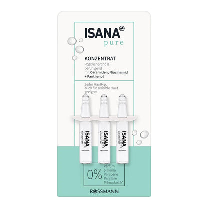 Isana Pure Care Ampoule for Sensitive Skin 3x2ml