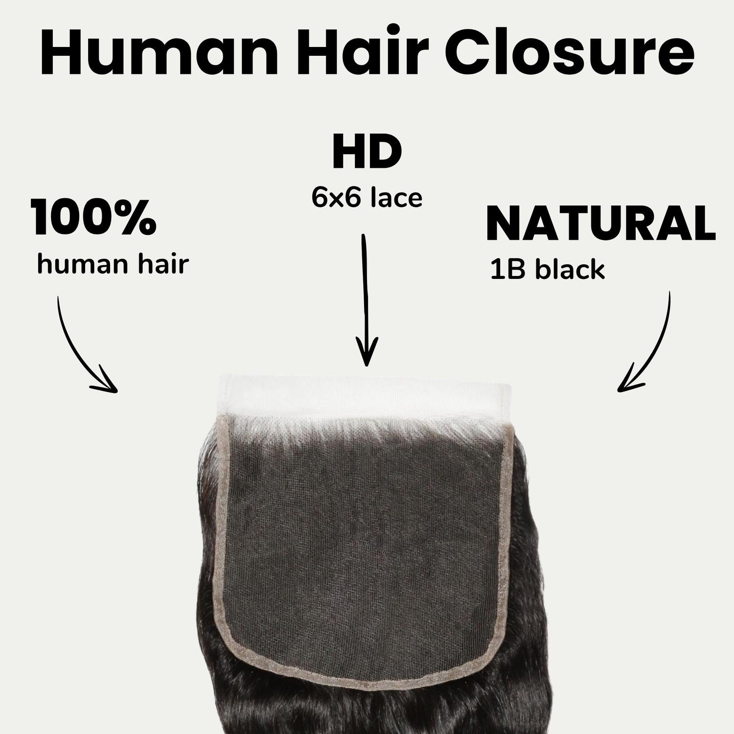 Loose Wave 6x6 HD Lace Human Hair Closure