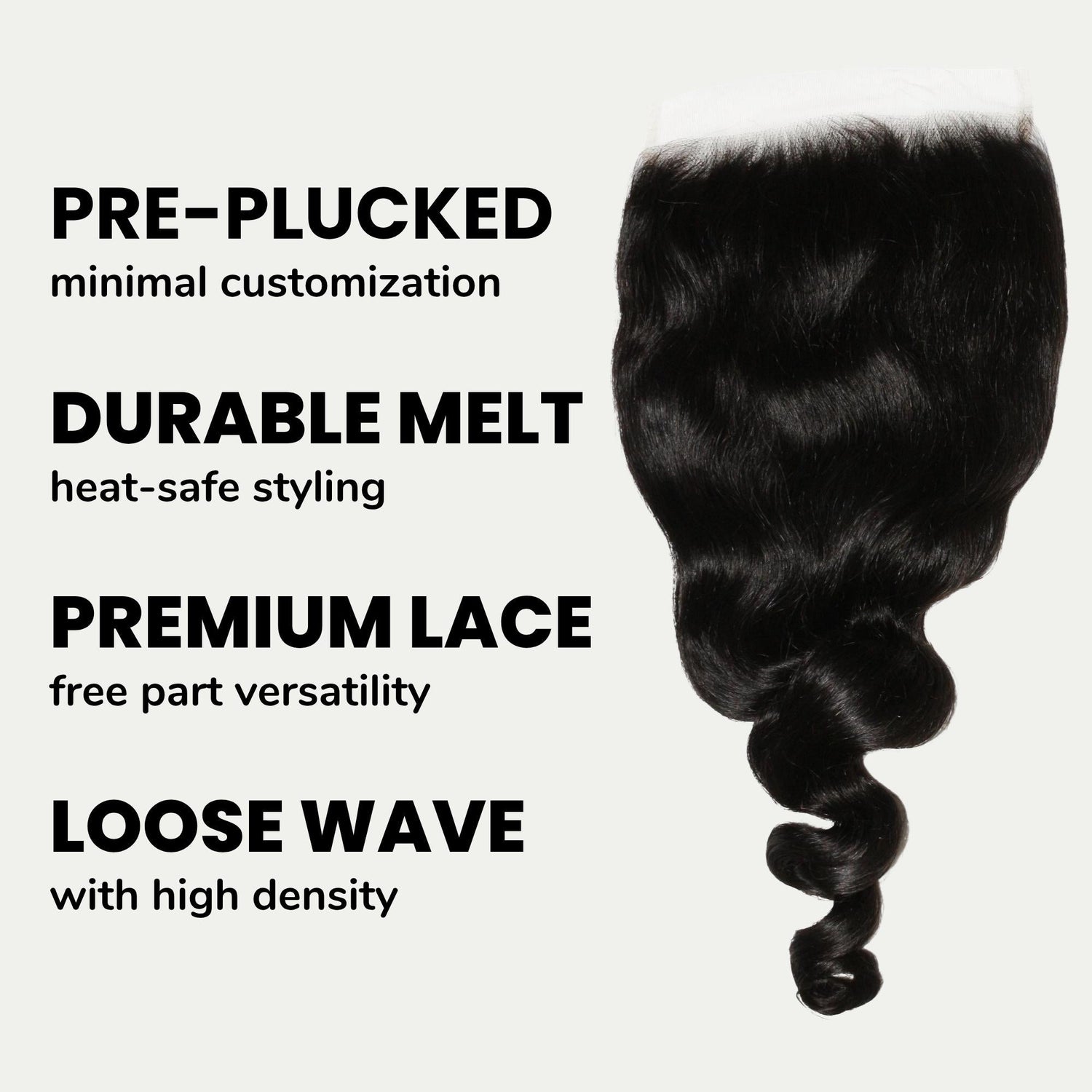 Loose Wave 7x7 HD Lace Human Hair Closure