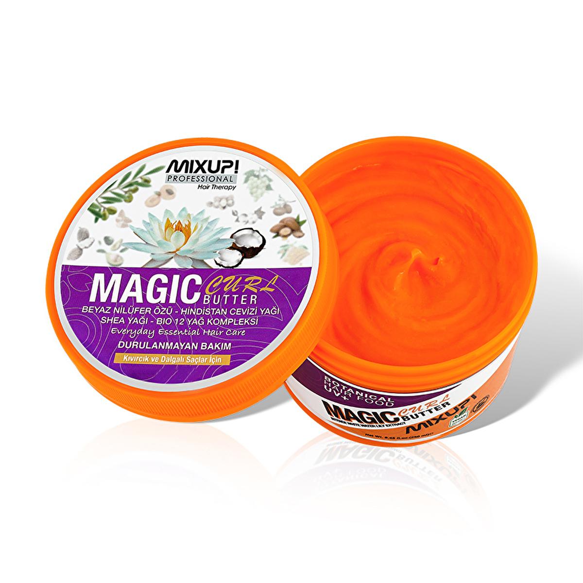 Mixup Magic Butter Curl: Vegan Curl Defining Cream for Frizz Control, Hydration &amp; UV Protection - The Ultimate Curly Hair Product.