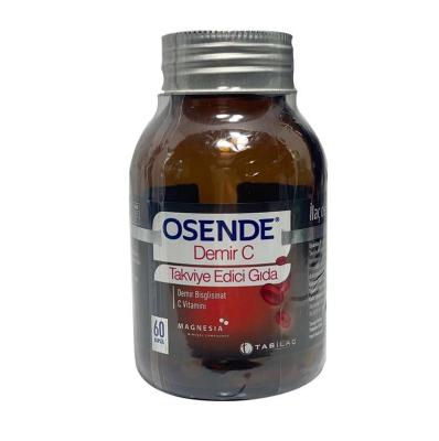 Osende Demir - High-Quality Iron &amp; Vitamin C Supplement for Immune Support - 60 Capsules