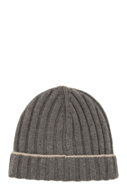 BRUNELLO CUCINELLI Chunky Ribbed Cashmere Beanie
