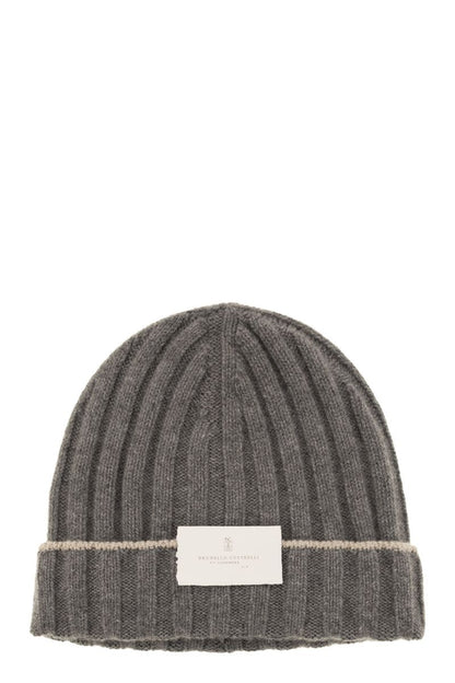 BRUNELLO CUCINELLI Chunky Ribbed Cashmere Beanie