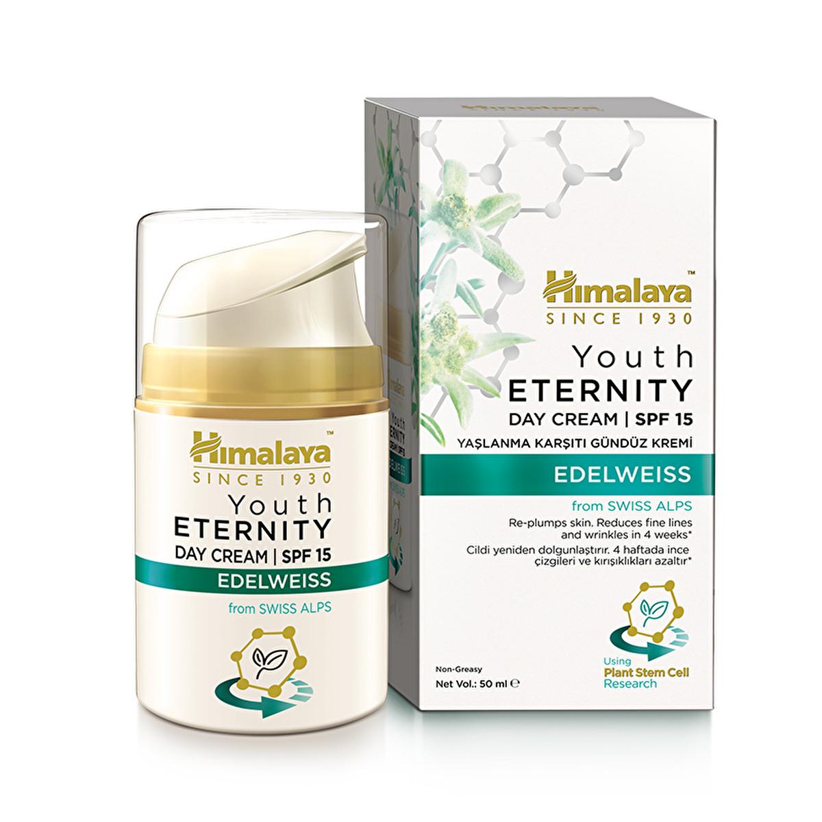 Himalaya Youth Eternity Anti-Aging Day Cream SPF15 - Reduces Fine Lines &amp; Wrinkles, Moisturizes &amp; Hydrates Skin