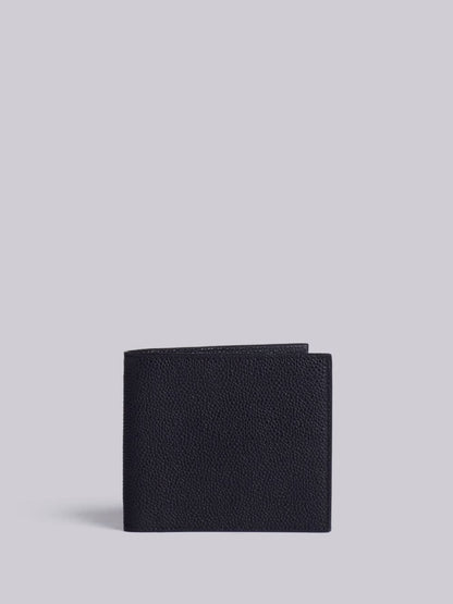 THOM BROWNE Leather Bifold Wallet with Stripe Detail