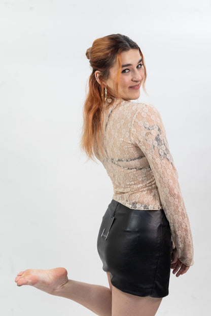Emory Park Moto Mini Skirt - Black