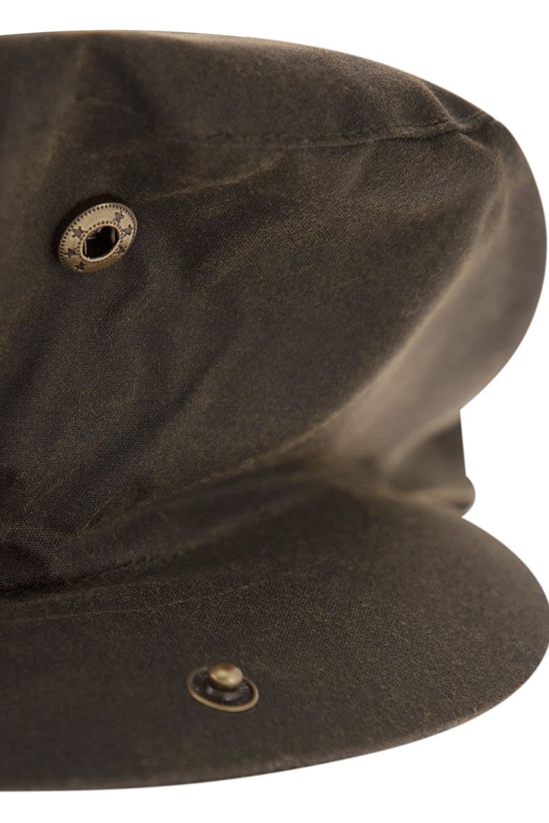 BARBOUR Waxed Cotton Beret - Men&
