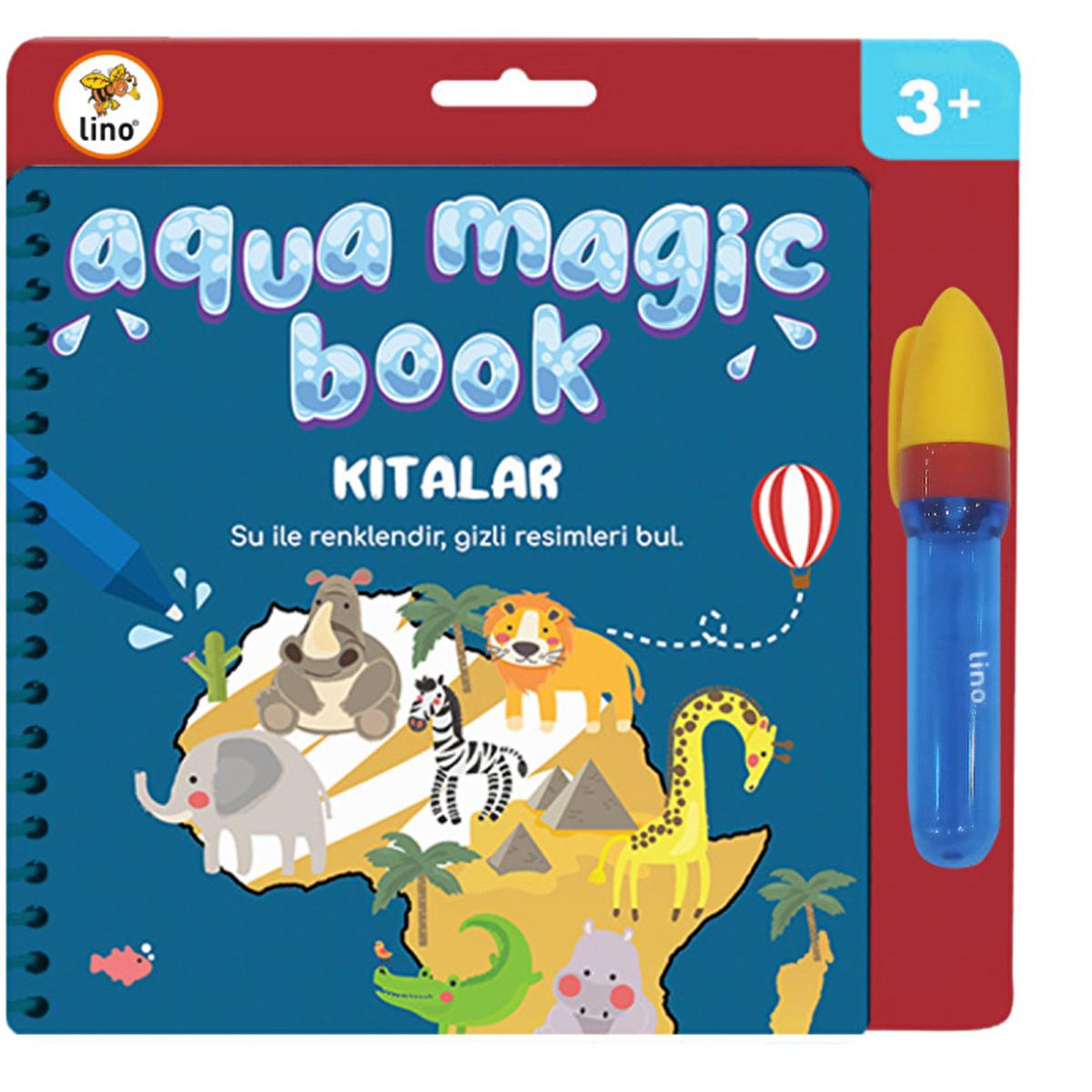 Lino Magic Coloring Book - Reusable Water-Based Art for Kids, Educational &amp; Fun