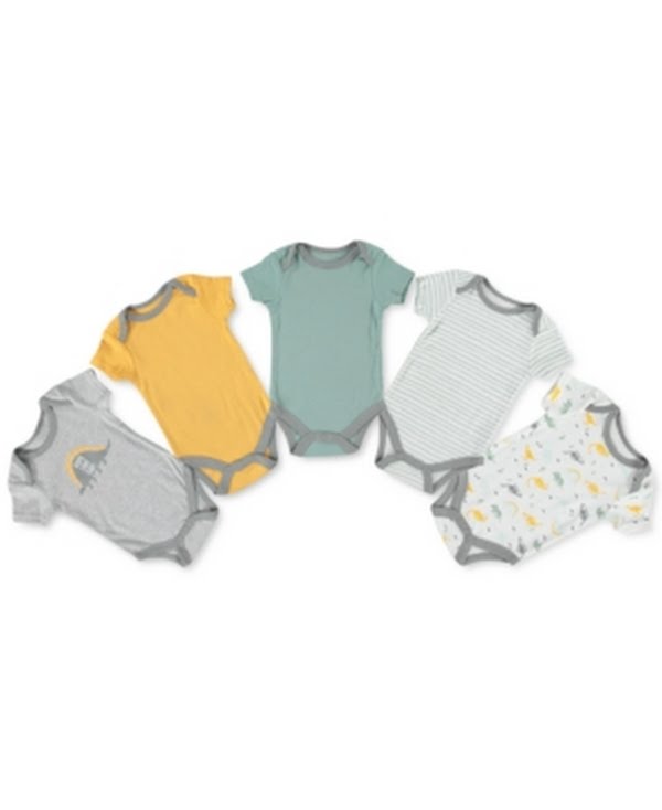 Kyle &amp; Deena Baby Boys 5-PC. Cotton Bodysuits Set