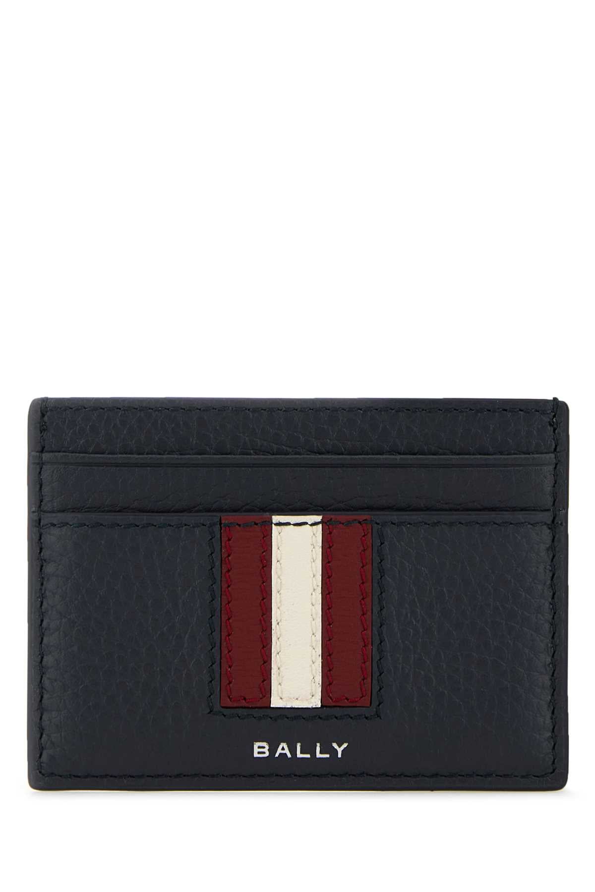 BALLY Mini Leather Card Holder for Men