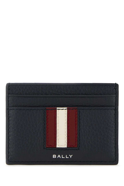 BALLY Mini Leather Card Holder for Men