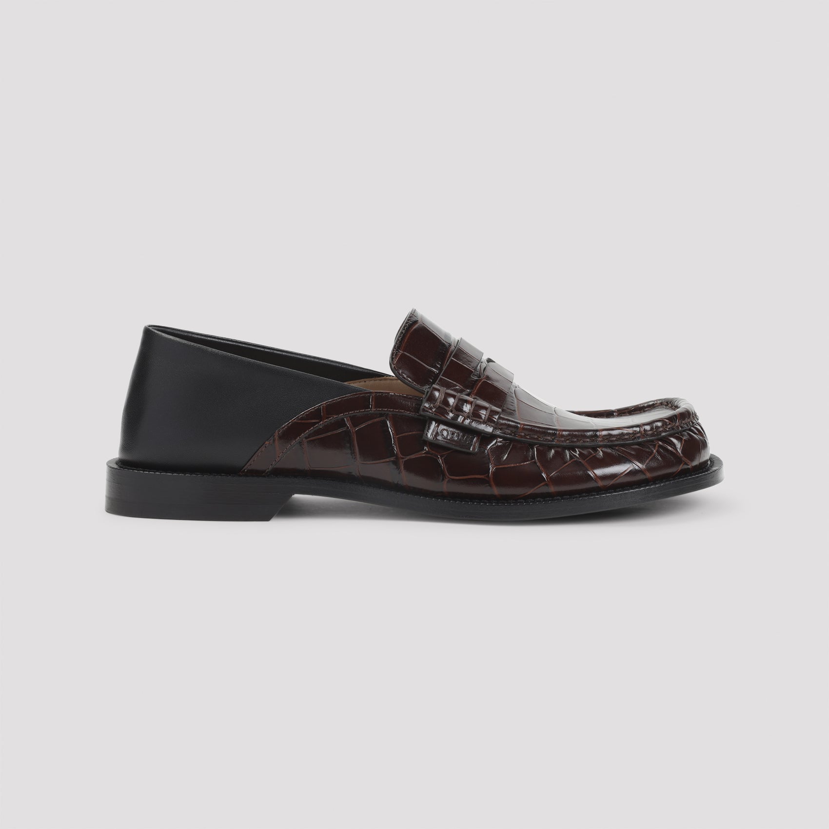 LOEWE Campo Flap Back Calfskin Loafers for Men
