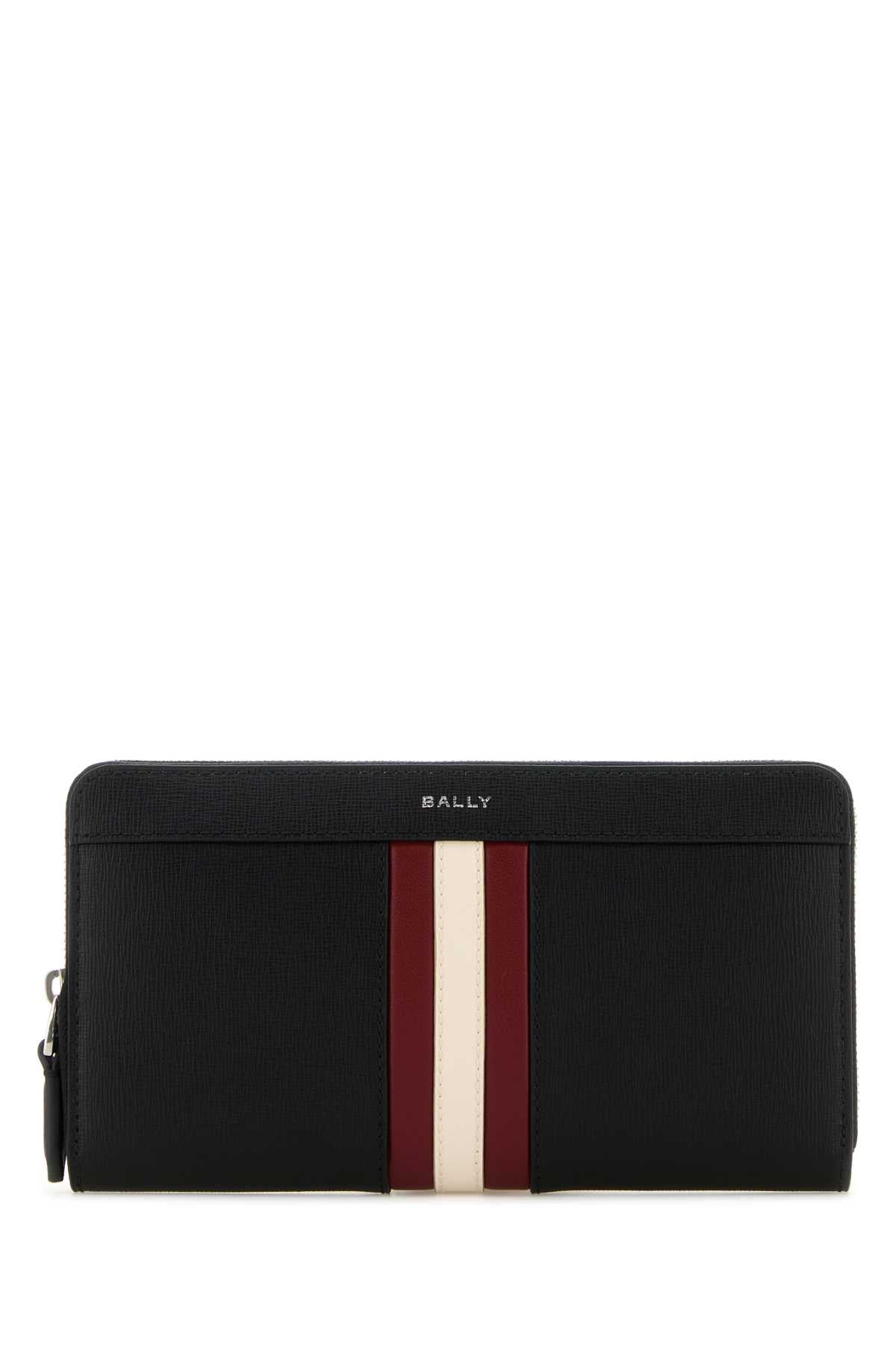 BALLY Mini Zip Around Leather Wallet for Men