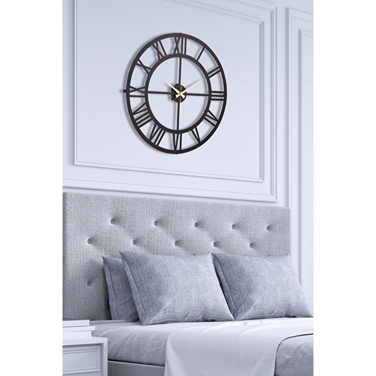 Muyika 50x50cm Modern Metal Wall Clock - Silent Sweep Mechanism, Decorative Home Accent