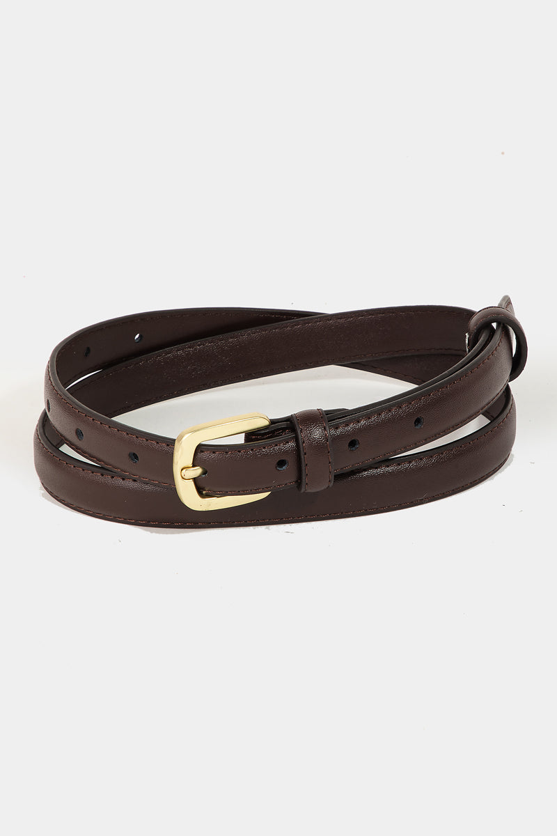 Fashionable Thin Leather Belt