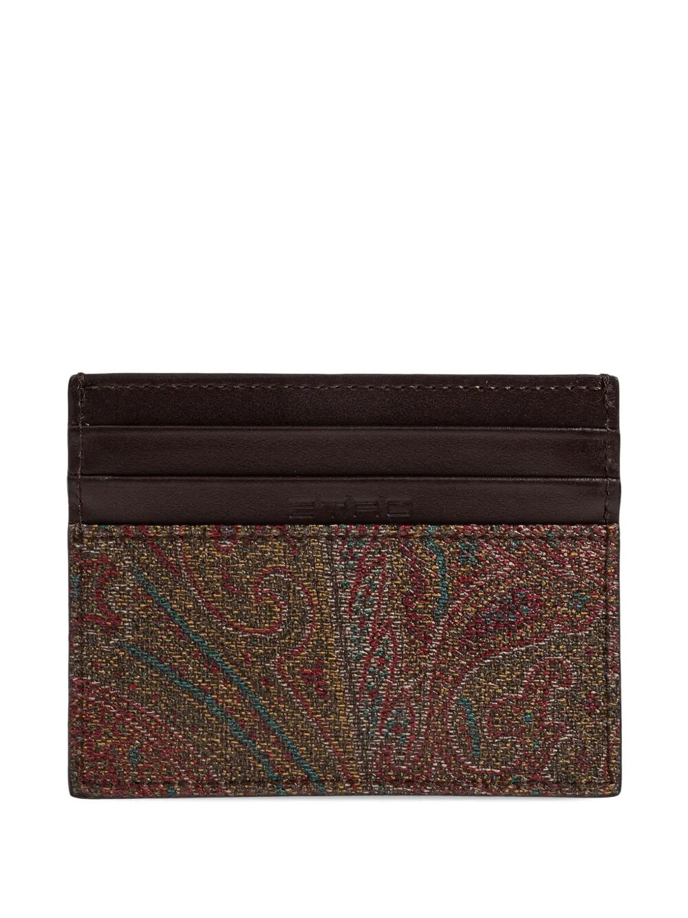 ETRO Mini Leather Card Holder