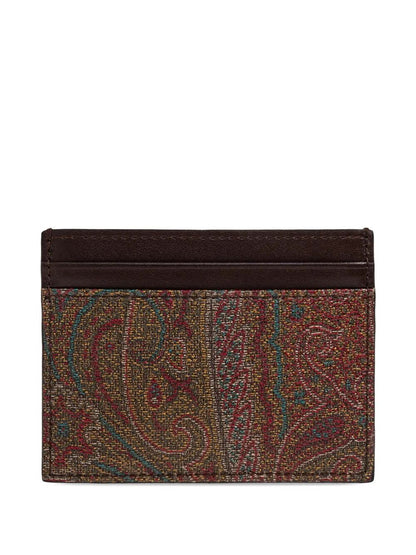 ETRO Mini Leather Card Holder