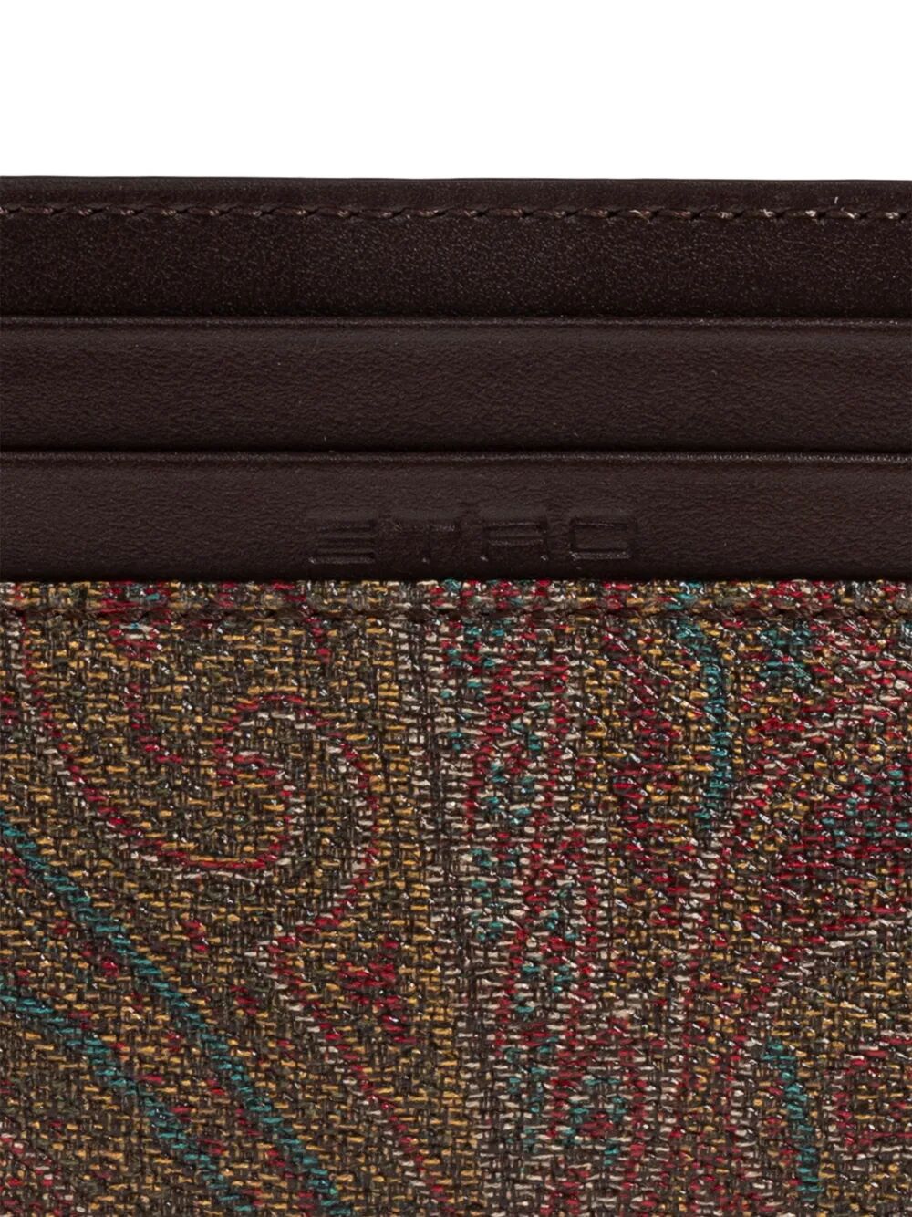 ETRO Mini Leather Card Holder