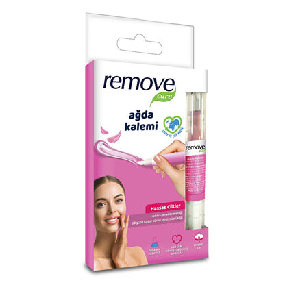 Remove Care Wax Pen for Hair Removal - Easy Eyebrow Shaping &amp; Facial Hair Removal for Sensitive Skin