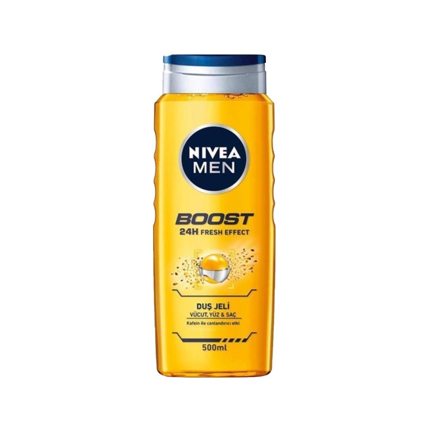Nivea Men Boost Shower Gel 500ml - Refreshing Men&