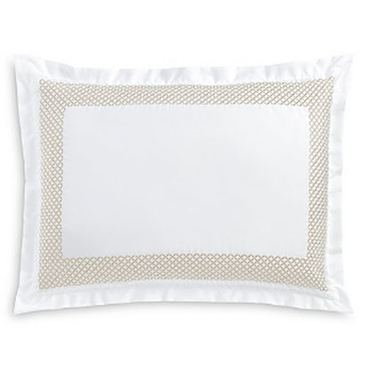 Hudson Park Collection Embroidered Geo Sham