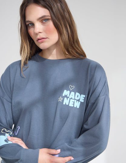 Made New Cropped LS Women&
