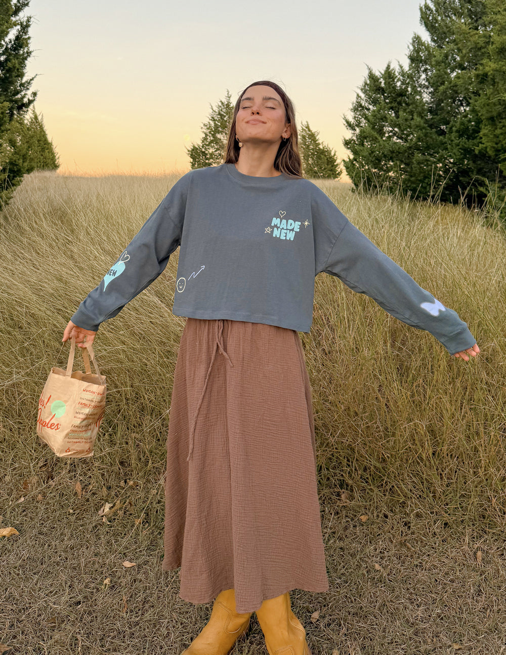 Made New Cropped LS Women&