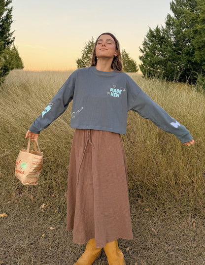 Made New Cropped LS Women&