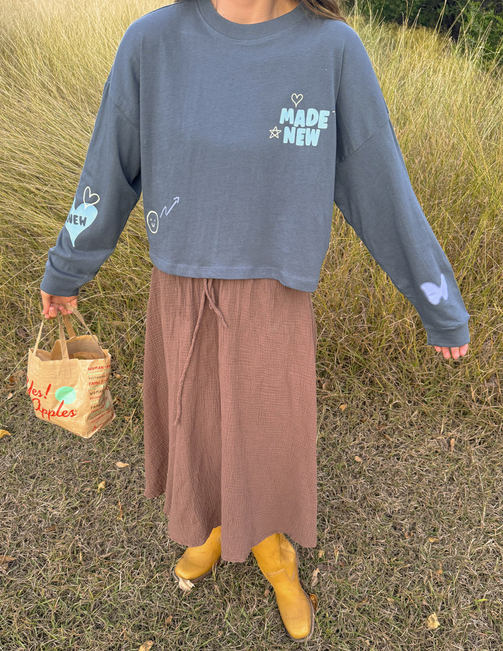 Made New Cropped LS Women&