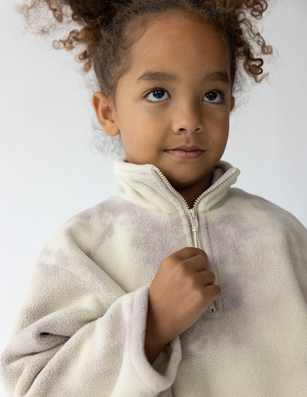 Marble Fleece Kids Pullover