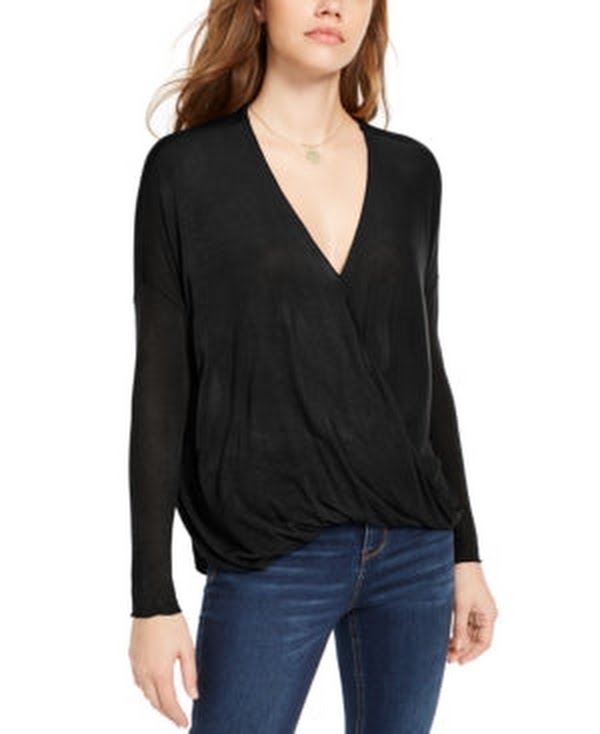 Polly &amp; Esther Juniors Surplice-Neck Top