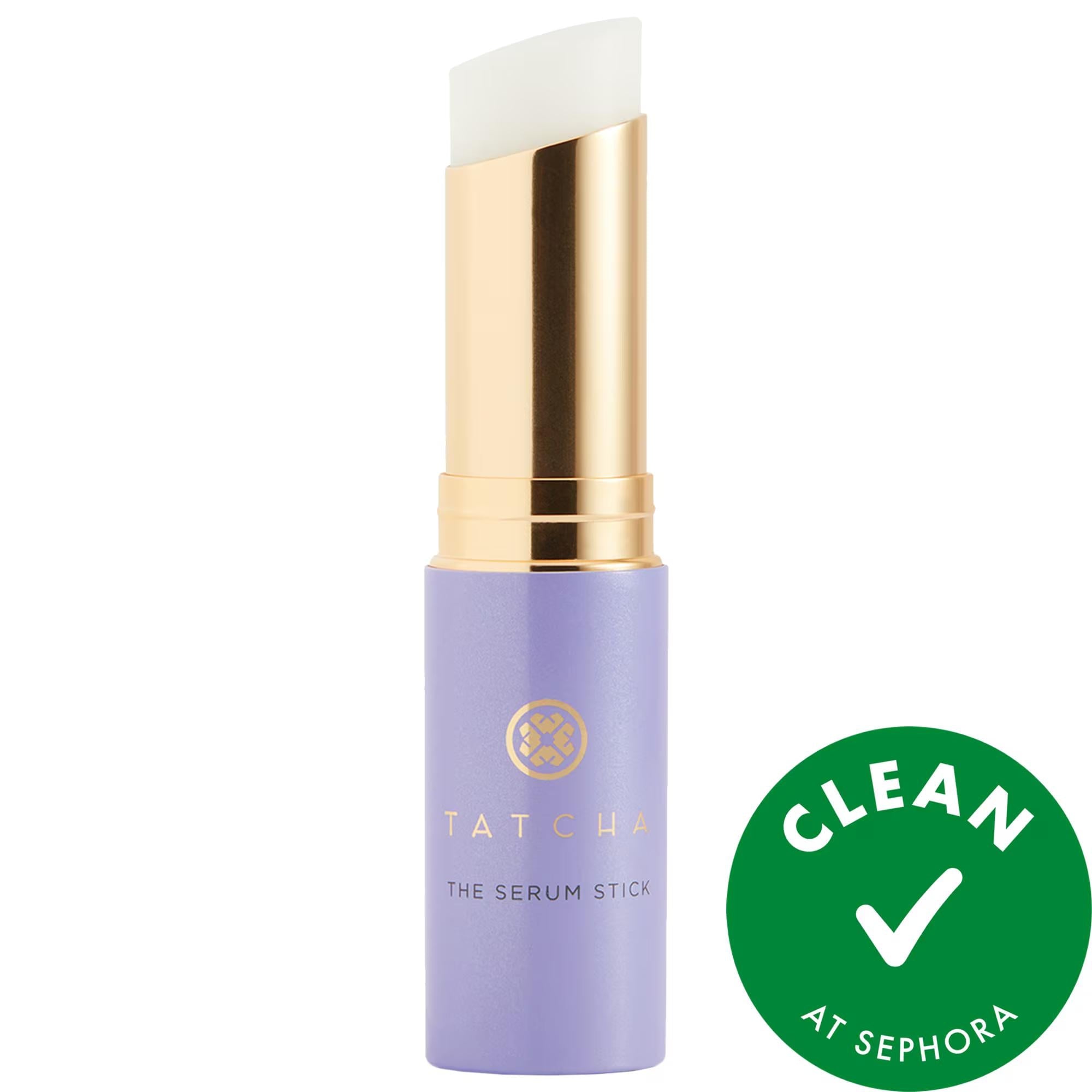 Tatcha The Serum Stick: Line-Smoothing Treatment &amp; Touch Up Balm - 80% Squalane, Hyaluronic Acid - Reduce Wrinkles &amp; Dryness