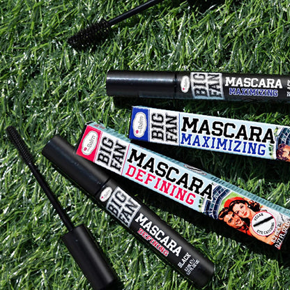 theBalm Big Fan Mascara: Maximizing Volume &amp; Definition, Long-Lasting Formula with Carnauba Wax for Bolder, Thicker Lashes All Day.
