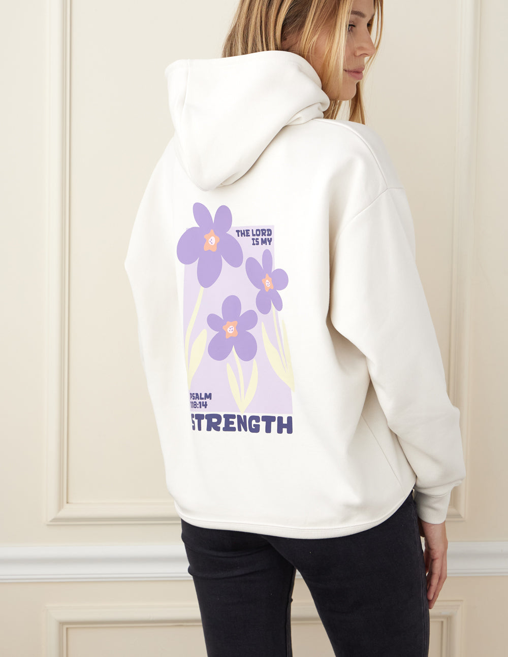 My Strength Floral Unisex Hoodie