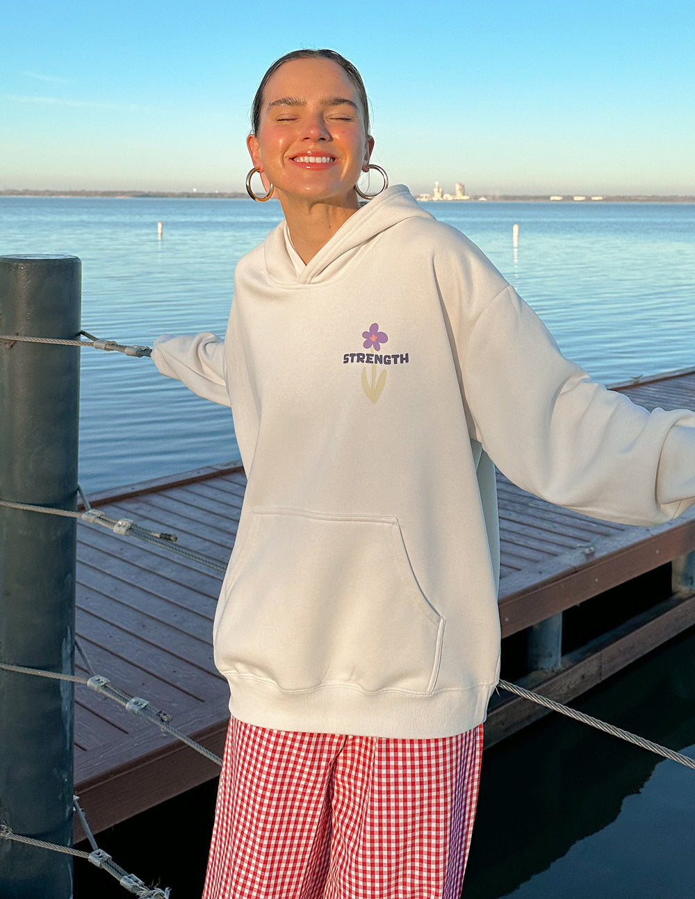 My Strength Floral Unisex Hoodie