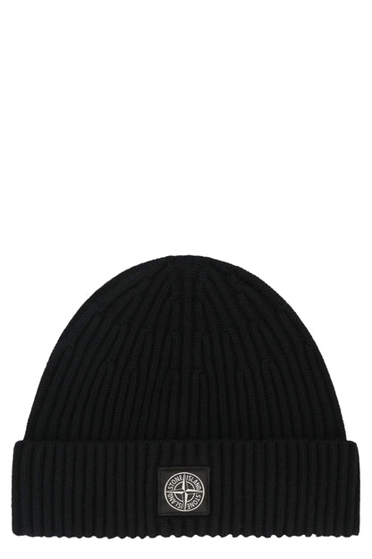 STONE ISLAND Ribbed Wool Beanie for Men