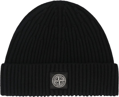 STONE ISLAND Ribbed Wool Beanie for Men
